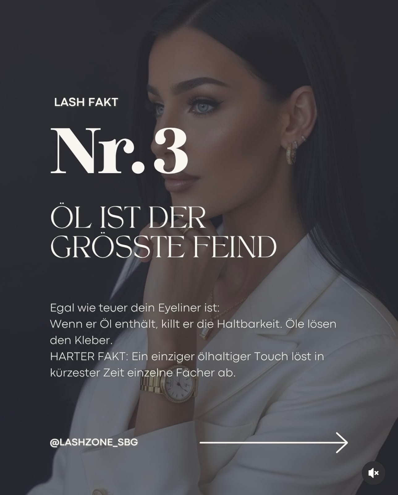 Öl ist unbedenklich für meine Wimpern.