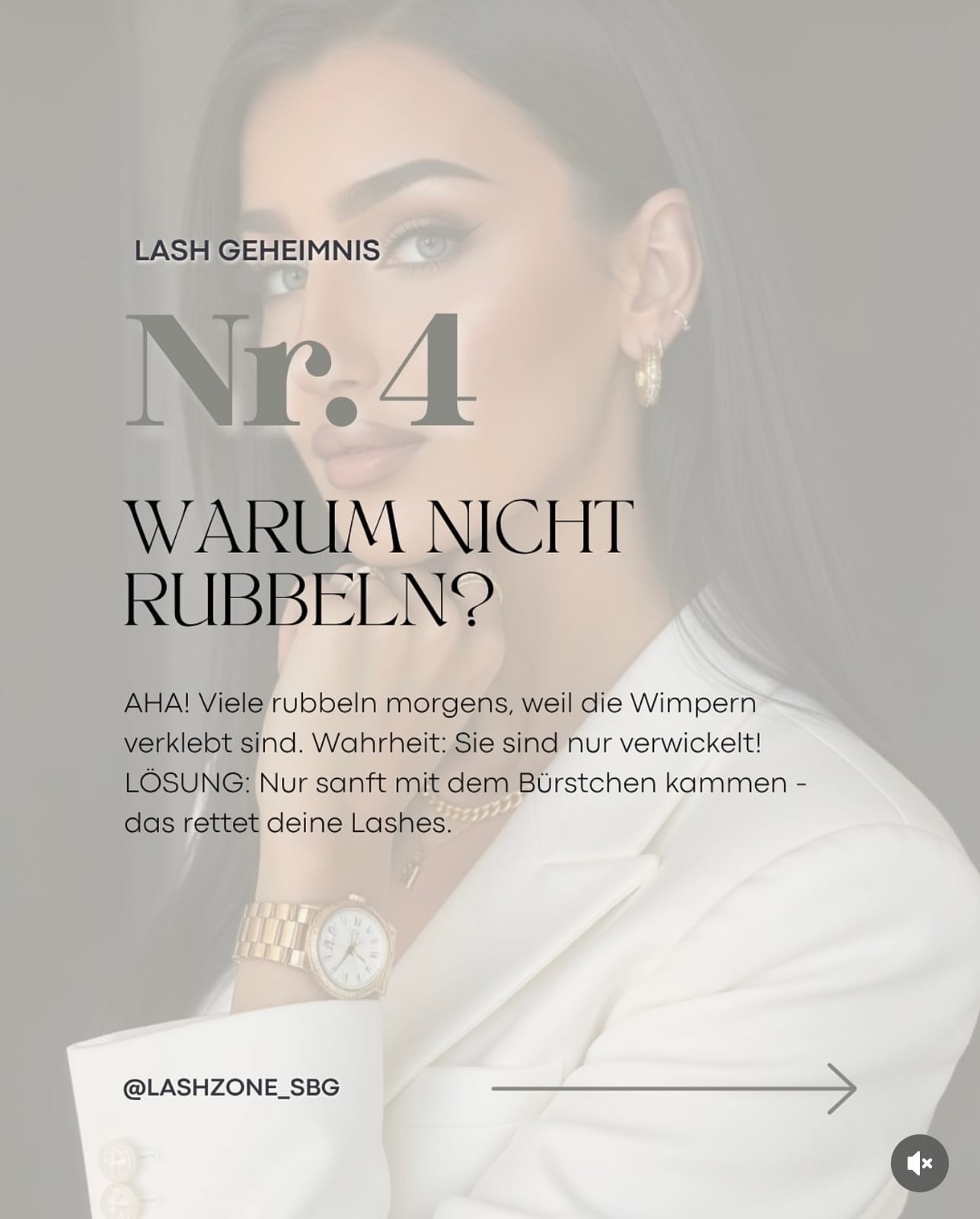 Verklebte Wimpern morgens muss ich aufrubbeln.